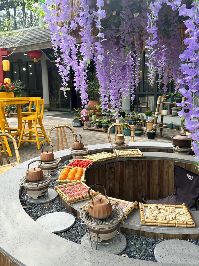 九宮格泡湯。
