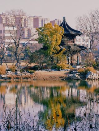 Zhumadian Pingyu Zhi Lake Park.