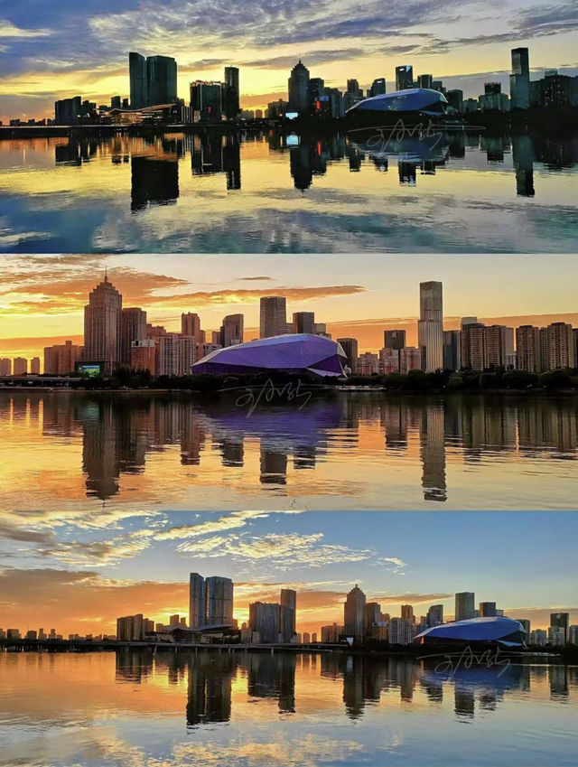 瀋陽丁香湖日落：城市邊緣嘅浪漫劇場