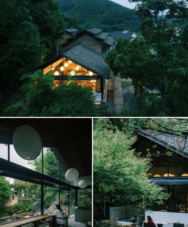 溪流穿院過！安吉夯土老屋改造歸隱田園民宿