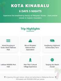 Innovative itinerary | 6D5N Kota Kinabalu (KK) make your holiday like a forever memories!🌴