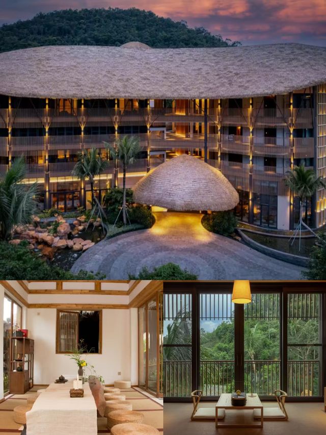 老媽說這是她住過最滿意的酒店 中式建築夜景觀賞