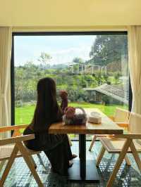 碼住在廬山西海碰上了chao牛的出片民宿～