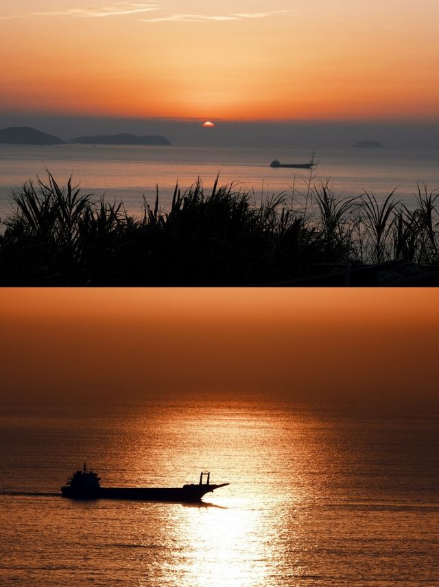 淡季才是絕絕子台州石塘的治癒系日出日落