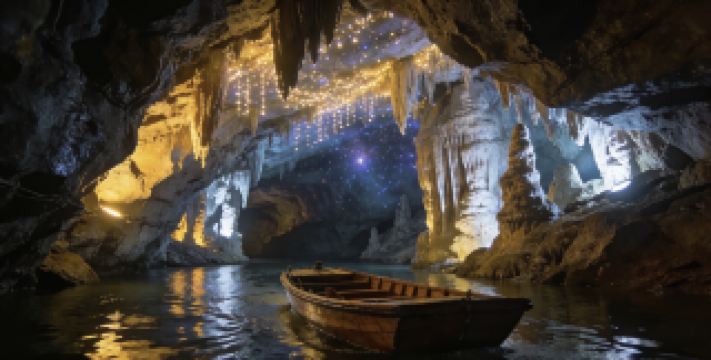 Who knows?! A boat trip through the Milky Way inside a 12°C constant-temperature cave!