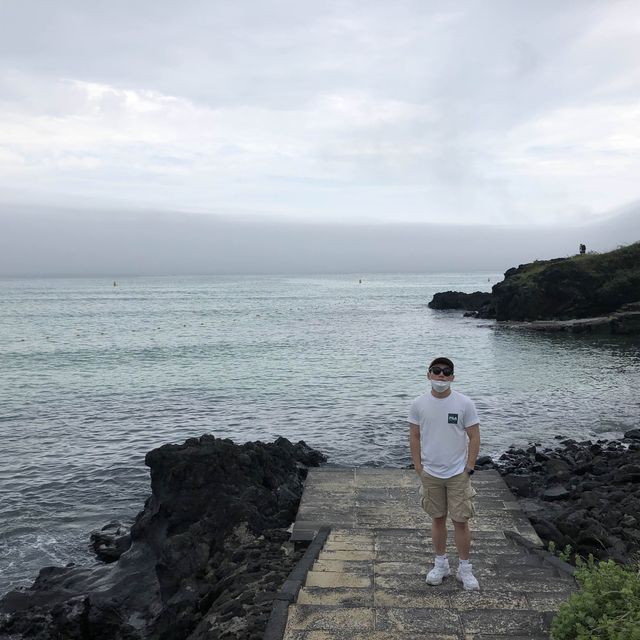 에메랄드빛 물 색깔 해변, 제주도 함덕해수욕장🌊