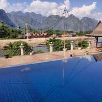 🇱🇦ラオス ヴァンヴィエン【Silver Naga Hotel】立地、部屋からの景色、ホスピタリティが最高!!