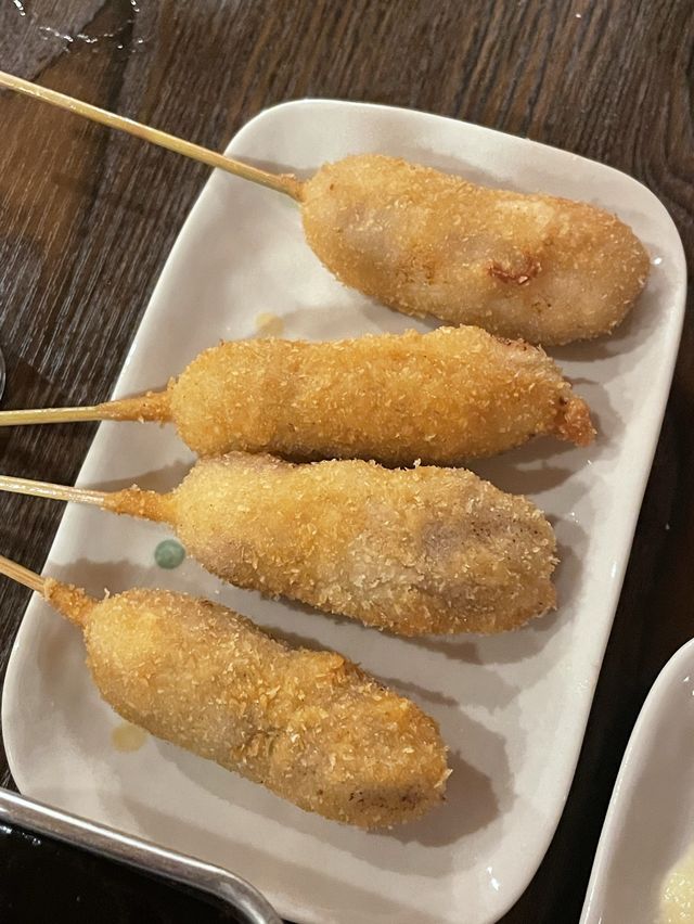 도쿄 닌교초 타치노미 추천 , 쿠시카츠 맛집