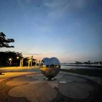 放暑假，來八里左岸公園玩