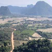 the famous viewpoint with a motorcycle 