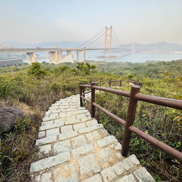 【馬灣行山】登上大嶺頭。飽覽青馬大橋。欣賞日落｜初級行山輕鬆路線兩小時內行完