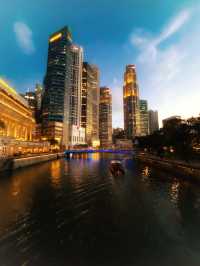 Anderson Bridge With View Of Skyscrapers