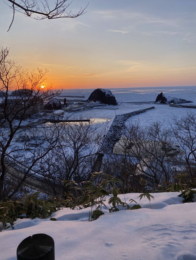 2024年流氷！知床八景の夕陽台