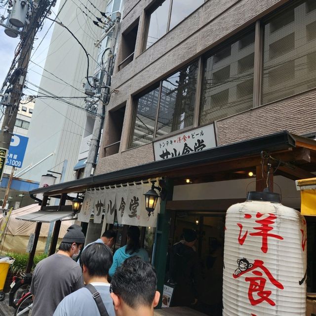 오사카 현지인 맛집인 돈테키 정식입니다!!