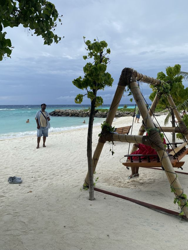 The ONLY bikini beach in Maafushi 👙