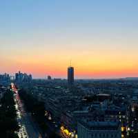 Sun-Kissed Splendor: Arc de Triomphe's Twilight Majesty