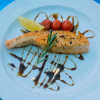 Romantic dinner ที่ห้องอาหาร blue horizon วิวทะเล