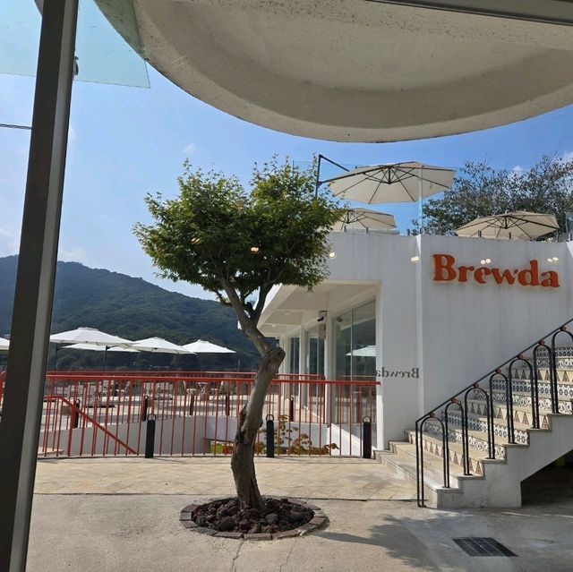 기산저수지가 보이는 뷰 맛집카페, 브루다 양주(Brewda)☕️