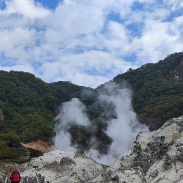 北海道自駕游-登別地獄谷/大湯沼/奧之湯/天然足湯