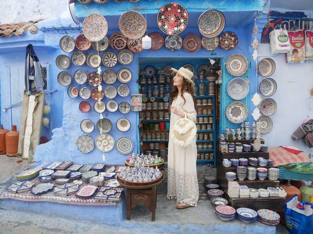青の街🇲🇦の世界遺産シャウエンでお買い物