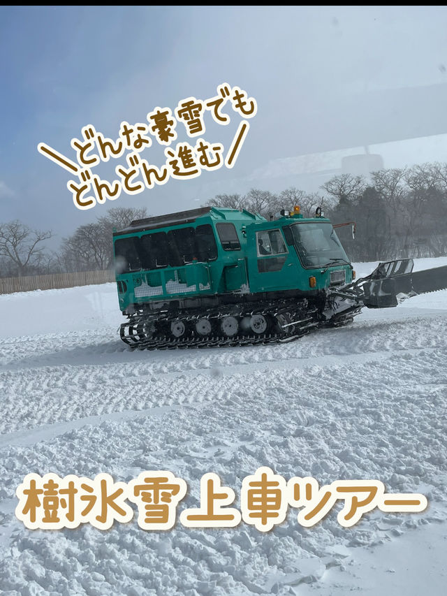 【宮城×冬の旅】冬の風物詩 樹氷を雪上車に乗って観光
