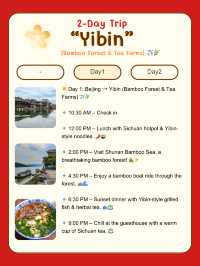 🏞️ 2-Day Trip to Yibin (Sichuan)