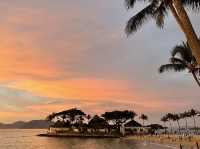🌴✨ Tanjung Aru Beach: Kota Kinabalu’s Sunset Paradise ✨🌅