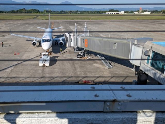 【鹿児島】展望デッキで飛行機を見送る✈️