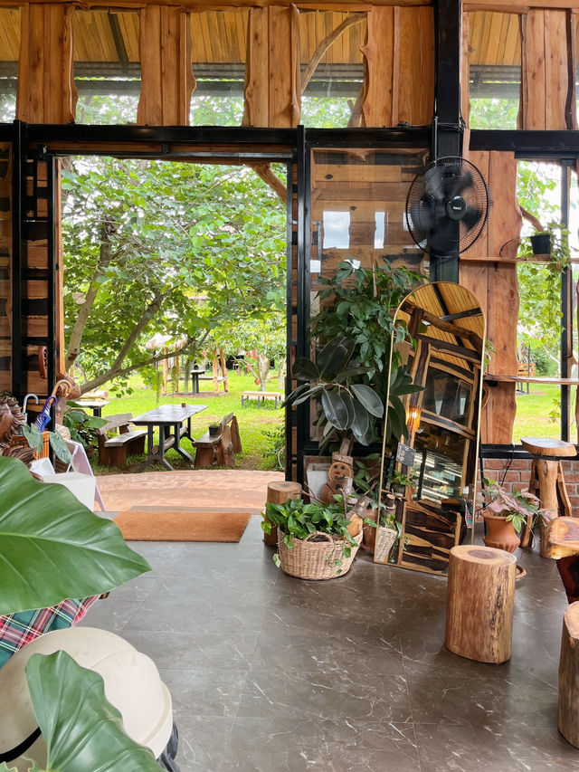 คาเฟ่เขาใหญ่ท่ามกลางภูเขา🌳🪵