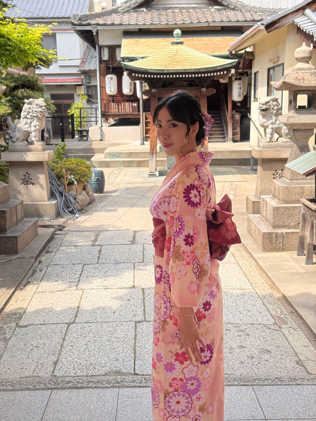 日本勝尾寺 達摩廟 和服拍照📷