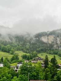 Misty Magic: A Rainy Day in Lauterbrunnen