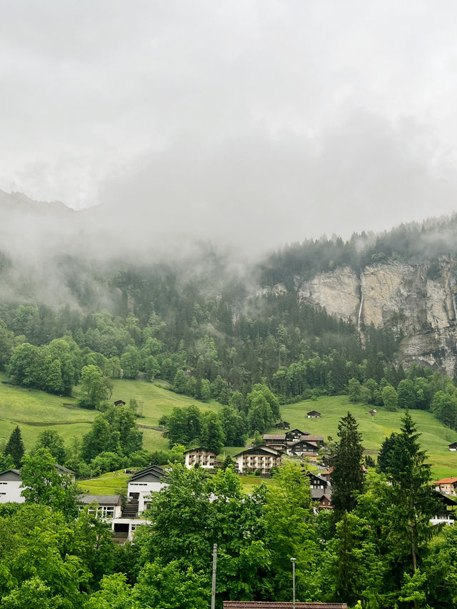 Misty Magic: A Rainy Day in Lauterbrunnen