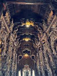 The Sanctuary of Truth in Pattaya, Thailand, is an impressive structure