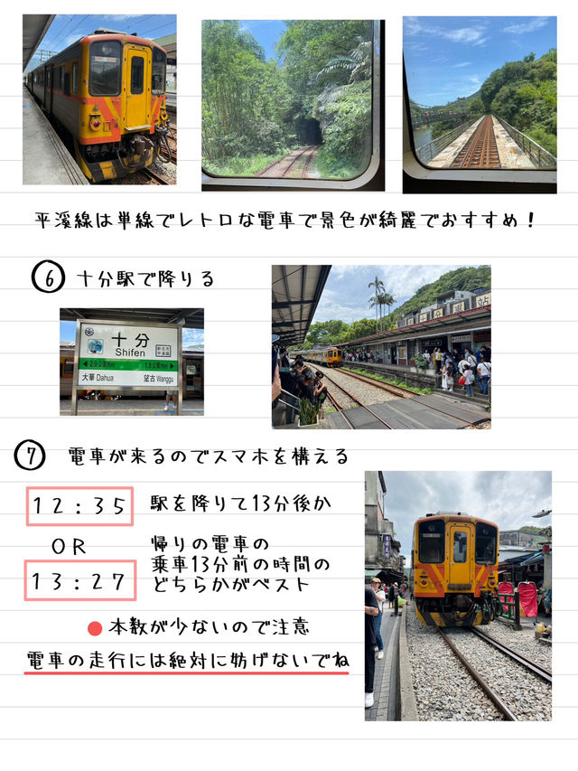 台北から十分までの電車の乗り方とチケットの買い方