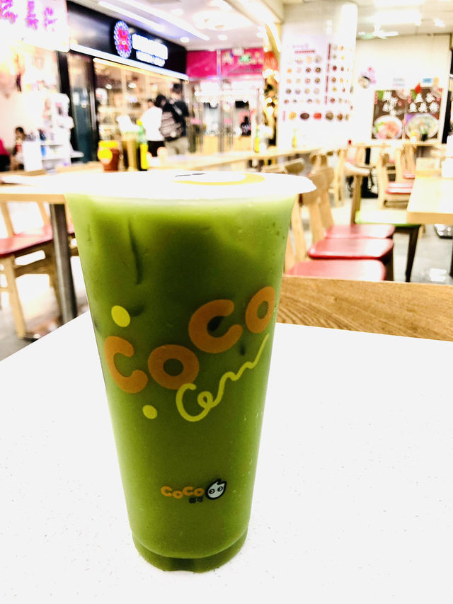 綠茶🍵加椰汁🥥不錯的混合