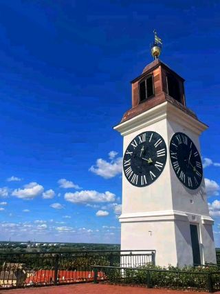 The Famous Clock Tower of Petrovaradin Fortress 🌉🕰️