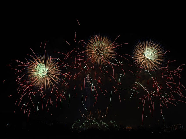 Tower Shines Bright✨  Austria's Pyrotechnic Symphony Over Macau