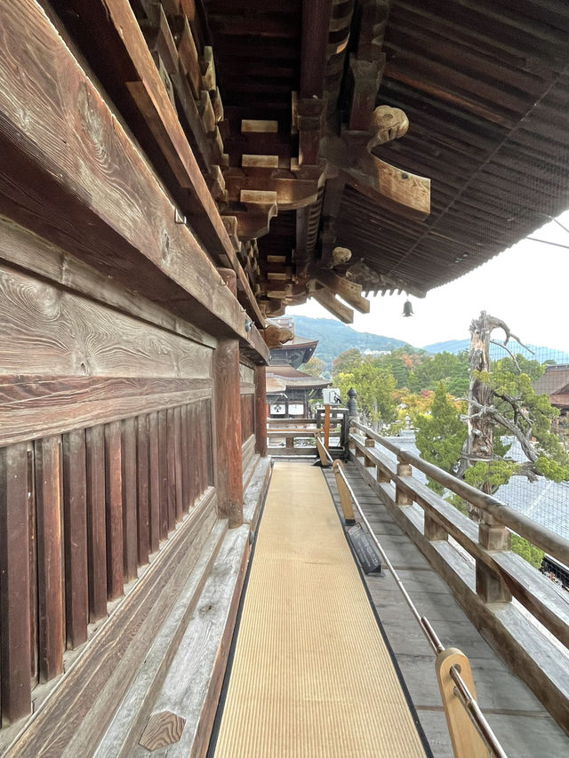 入母屋造の楼門 山門外からの景色が素晴らしい 入母屋造の楼門 山門外からの景色が素晴らしい