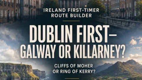 Ireland First-Timer Route Builder: Dublin First—Galway or Killarney? — traveler post in Dublin