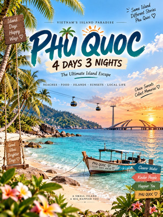 🌴 Phu Quoc — 4 Days of Island Life, Sunsets & Good Vibes 🇻🇳✨
