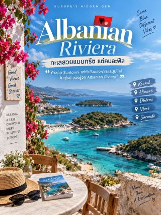 🌊✨ "ถ้าชอบ Santorini แต่กำลังมองหาทะเลมุมใหม่ในยุโรป ลองรู้จัก Albanian Riviera" 🇬🇷➡️🇦🇱​