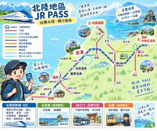 【日本・北陸|讓日本人羨慕嫉妒恨的便宜 JR PASS?硬是坐出 5倍價值 😱】

常在日本自由行的朋友應該都知道,近年來JR PASS持續調漲,大範圍JR PASS的CP 值隨之逐步降低。如果要選一張目前CP值極高的 JR PASS,JR西日本出品的「北陸地區鐵路周遊券」(英文簡稱:JR Hokuriku Area Pass),絕對實至名歸。

這張 4日票最大的特色,不只是可以搭富山、石川、福井的北陸新幹線、在來線(普通鐵路)、連部分私鐵與巴士全部包含。

官方目前票價 7,000円(1400台幣/350港幣),限定短期停留的外國旅客購買。這次實測透過 Trip 優惠購入約打九折為 6,300円(1280台幣/315港幣)

4天實際搭乘票價合計:💰 33,350円(6800台幣/1700港幣),簡單計算:
・票面原價7,000円 → 使用價值約 4.8倍
・實際購入6,300円 → 使用價值約 5.3倍

這種極端CP 值,不禁讓人感嘆:JR西日本對外國旅客也太厚道,感恩🙏

🚄 可以搭什麼?

北陸新幹線的核心區間:敦賀 ⇄ 黑部宇奈月溫泉。只能搭乘自由席,每列車約2-3個自由席車廂。

此區間主要列車包括:
・白鷹 Hakutaka|停站較多的速達型列車
・劍 Tsurugi|主要往返富山~敦賀的區間列車
・光輝 Kagayaki|全車指定席,因此這張PASS不能直接搭乘

不只是新幹線,還包含北陸地區部分普通列車、特急自由席,以及:
・越前鐵道
・萬葉線
・富山地方鐵道市內電車
・金澤地區西日本JR巴士
・部分IR石川鐵道、AINOKAZE富山鐵道、HAPI-LINE FUKUI區間