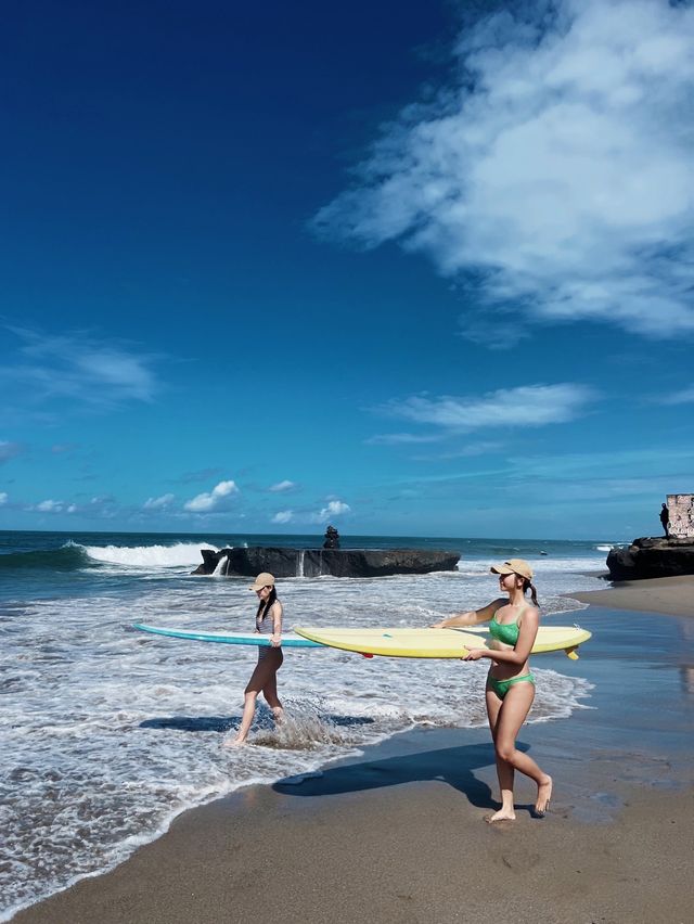 When you come to Bali, how can you miss surfing!