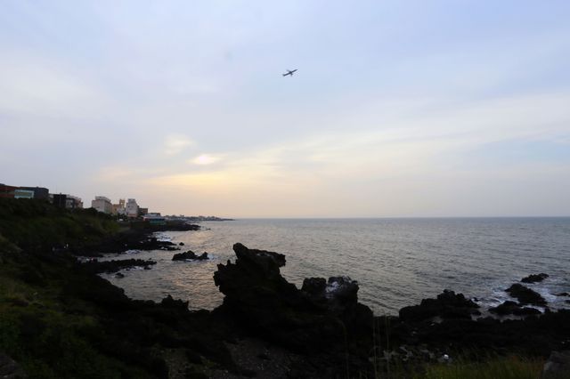 A not-so-prominent "attraction" on Jeju Island's beach.