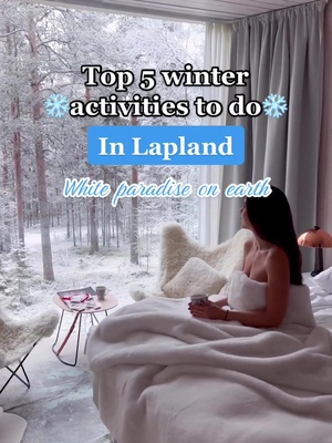 Snowy Lapland is such a vibe🤩