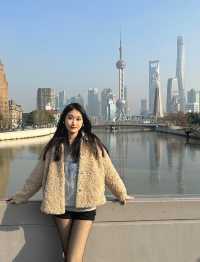乍浦橋拍照體驗了一回女明星