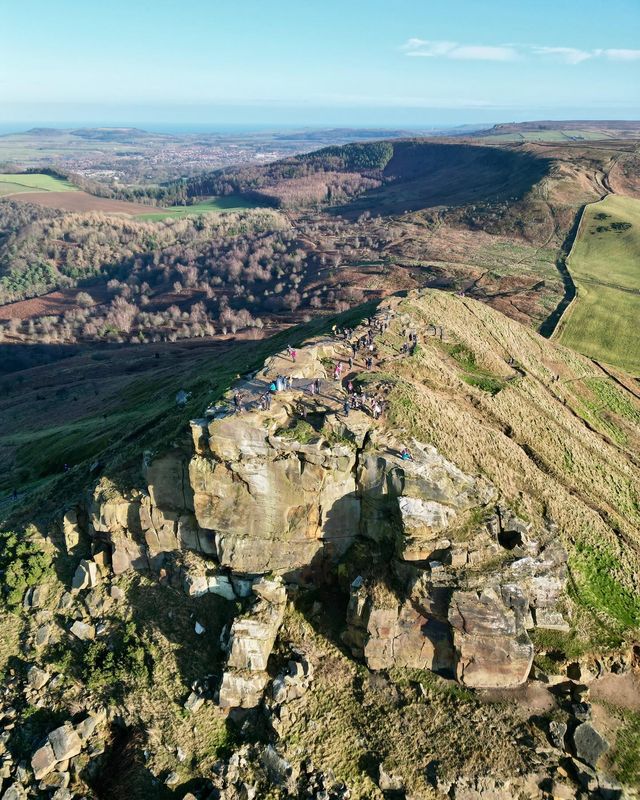 我的徒步冒險：征服美麗的Roseberry Topping