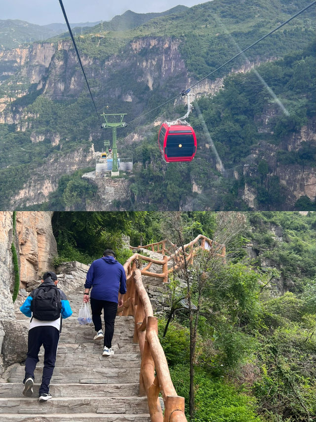 徒步誤入太行秘境裡的瀑布