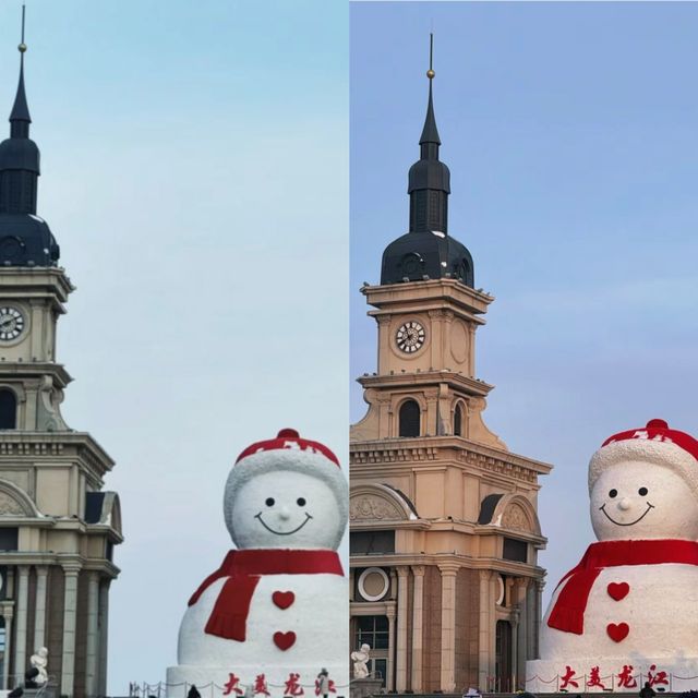 爾濱免費雪人打卡