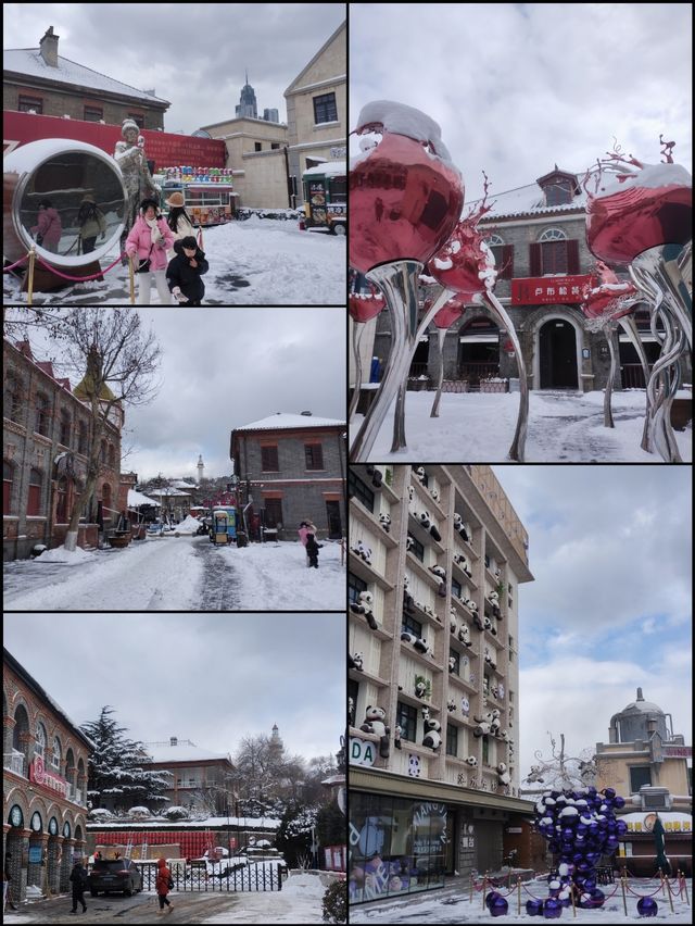 煙台天后行宮雪景